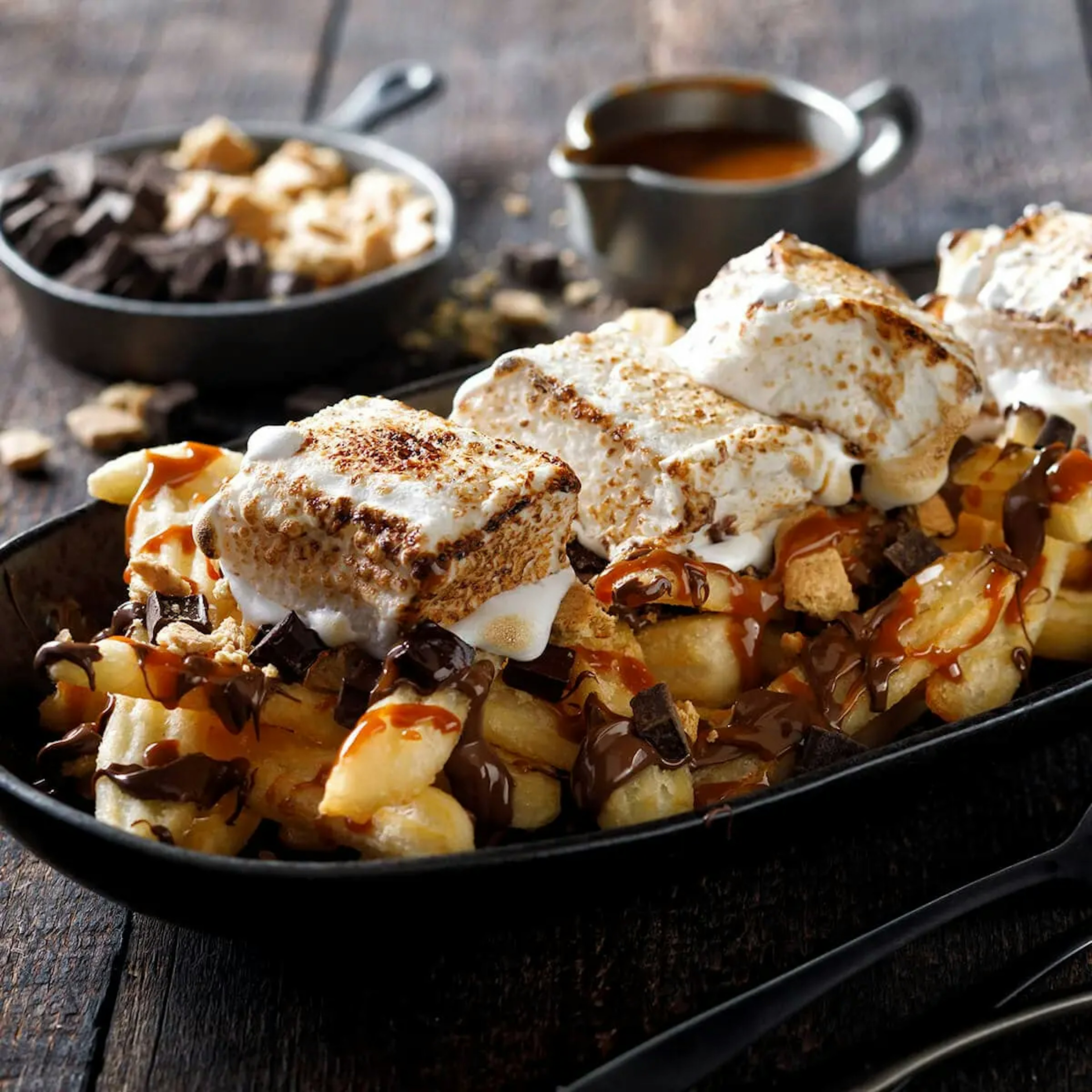 Hazelnut S'mores Fries Recipe Card