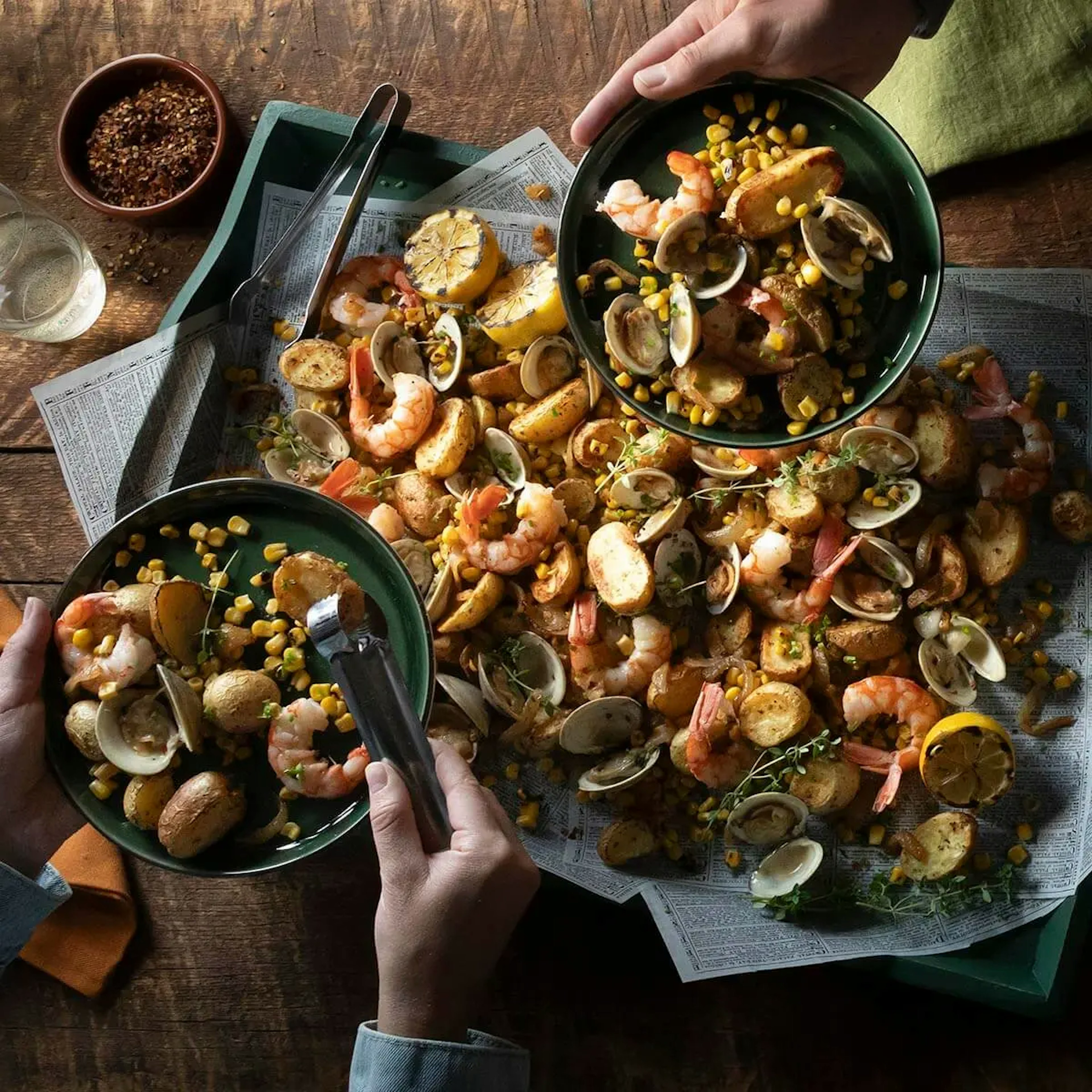 Hamptons in October Clam Bake Recipe Card