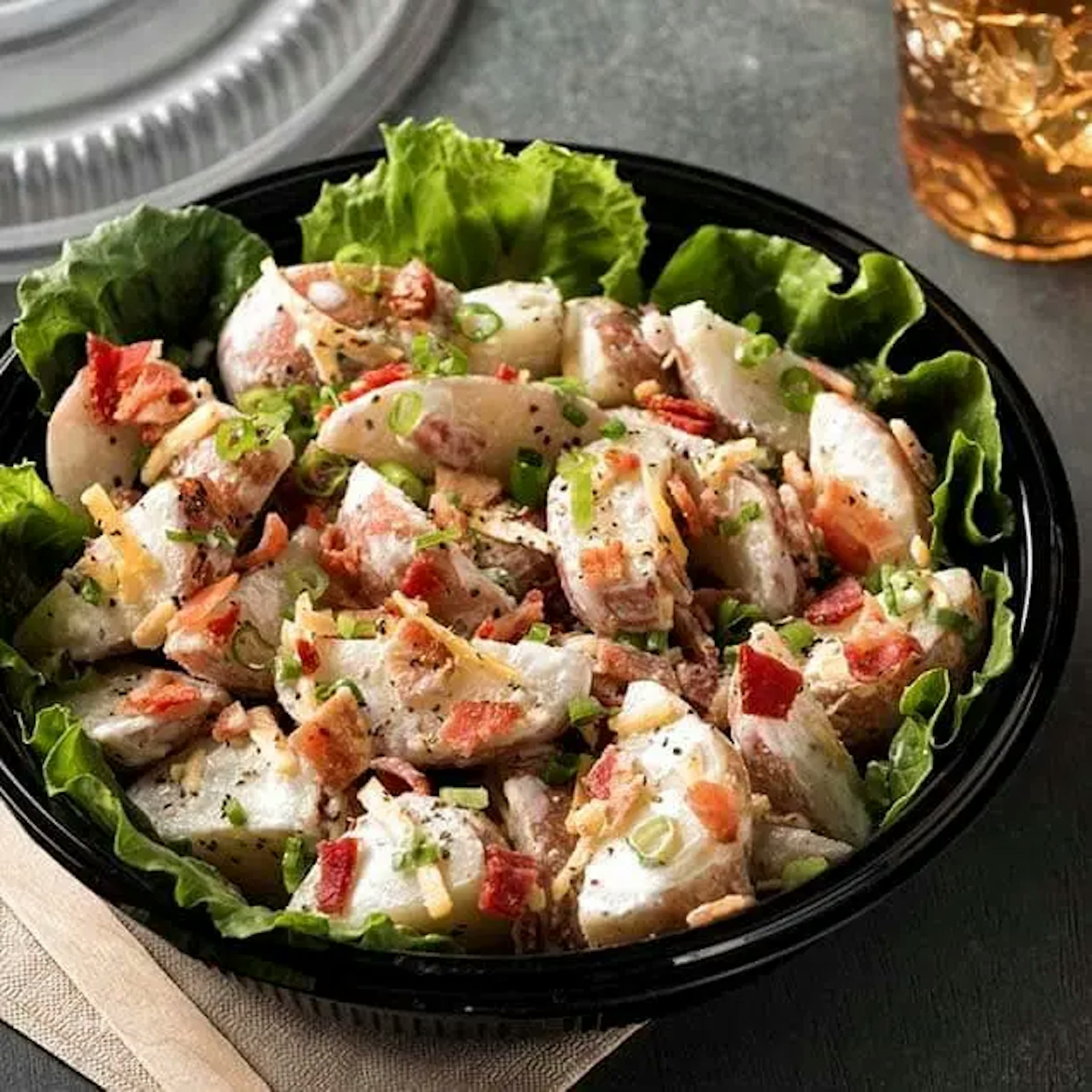 Loaded Redskin Potato Salad Recipe Card