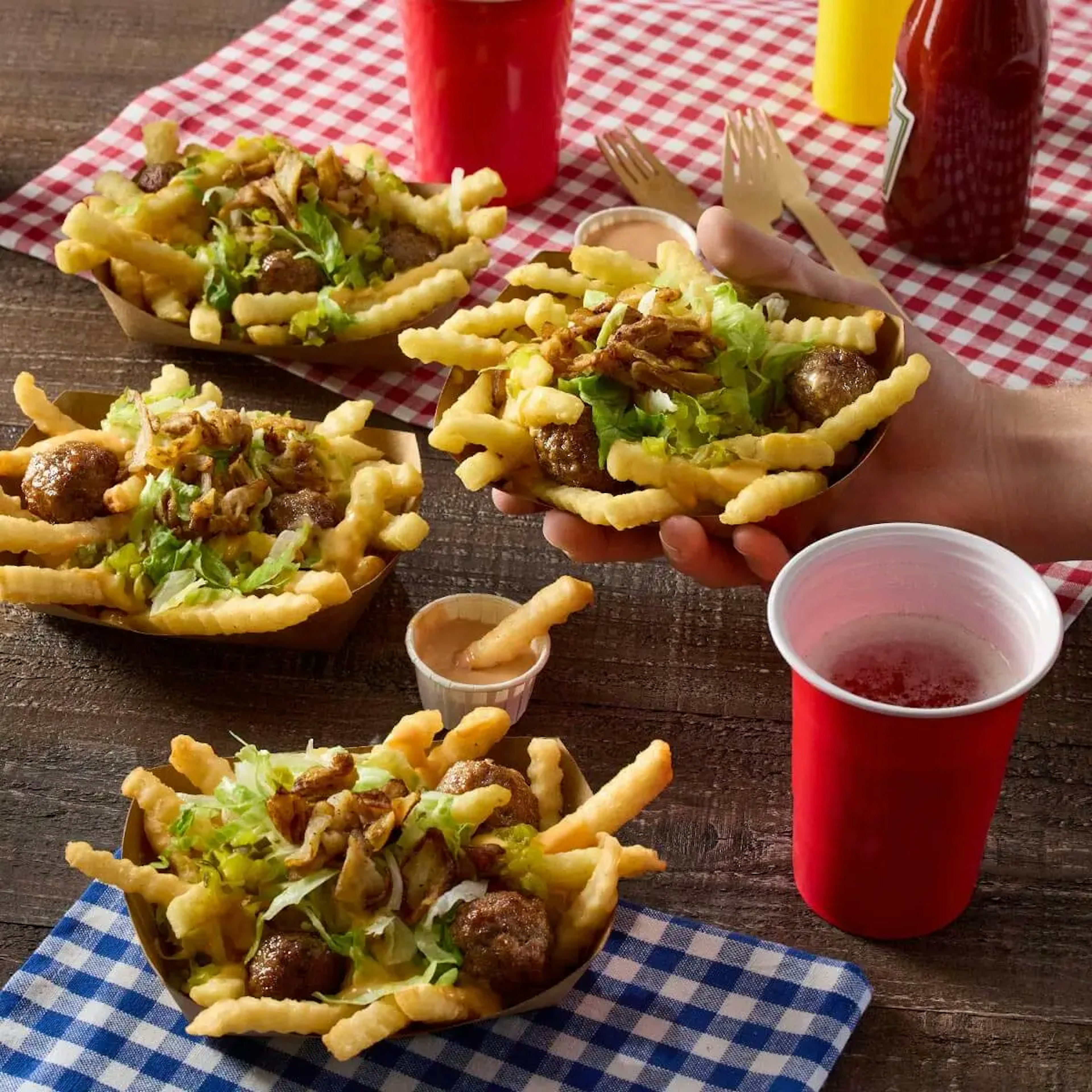 Ultimate Cheeseburger Fries Recipe Card