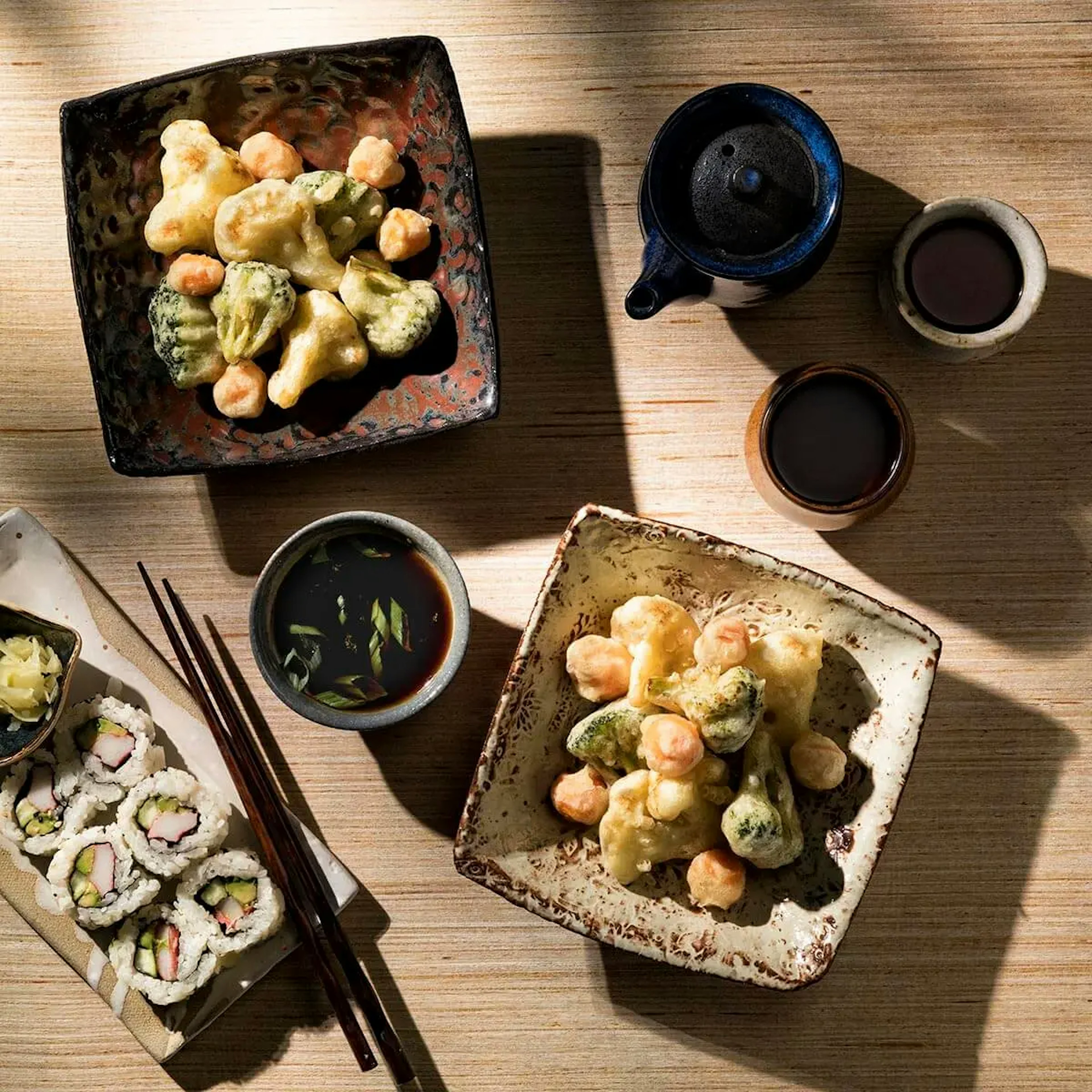 Japanese Tempura Vegetables Recipe Card