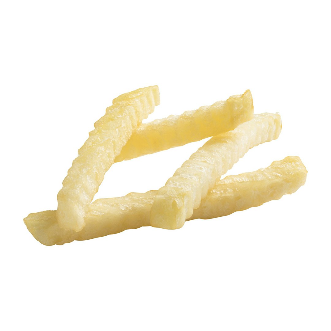 Clear Coated Crinkle Cut Fries